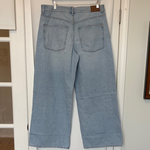 Madewell Superwide Leg Denim Jeans in Light Blue Alesio Wash NWT 32 - Picture 5 of 8